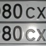 Красивый гос номер О080СХ 96