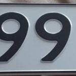 Красивый гос номер Т999РМ 98
