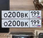 Фото номера О200ВК 199