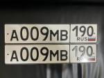 Фото номера А009МВ 190