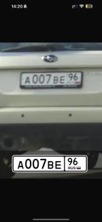Фото номера А007ВЕ 96