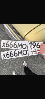 Фото номера Х666МО 196