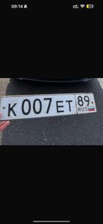 Фото номера К007ЕТ 89